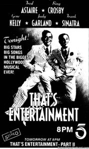 THAT'S ENTERTAINMENT- Television guide ad.
October 2, 1989.