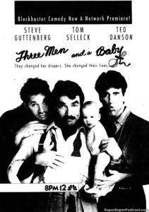THREE MEN AND A BABY- Television guide ad.
November 4, 1990.