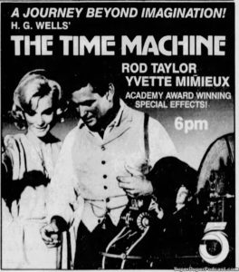 THE TIME MACHINE- Television guide ad. November 9, 1985.