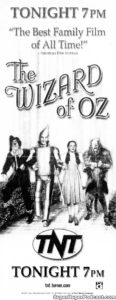 THE WIZARD OF OZ- Television guide ad. November 19, 2000.