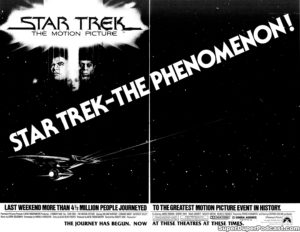 STAR TREK THE MOTION PICTURE- Newspaper ad. December 14, 1979.