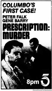COLUMBO- Television guide ad.
January 2, 1986.