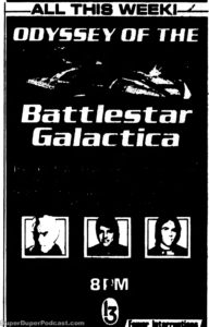 BATTLESTAR GALACTICA- Television guide ad. February 14, 1983.