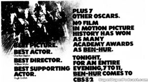 BEN-HUR- Television guide ad. February 14, 1971.