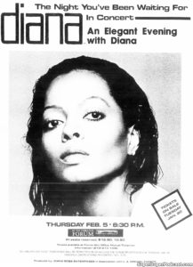 DIANA ROSS- Newspaper ad.
February 5, 1981.