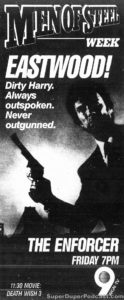 THE ENFORCER- WGN television guide ad.
February 26, 1988.