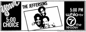 THE JEFFERSONS- Television guide ad.
February 16, 1988.