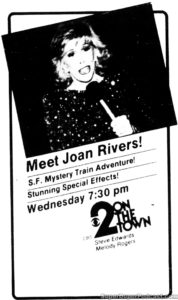 JOAN RIVERS- Television guide ad.
February 15, 1984.