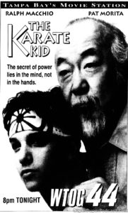 THE KARATE KID- Television guide ad. February 22, 1992.