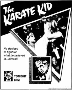 THE KARATE KID- Television guide ad.
February 7, 1990.