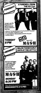 MASH- Television guide ad.
February 22, 1983.