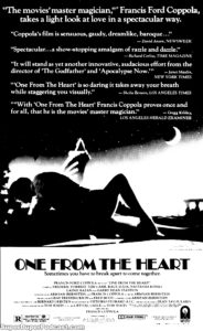 ONE FROM THE HEART- Newspaper ad. February 14, 1982.