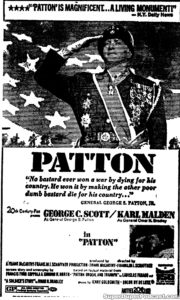PATTON- Newspaper ad. February 22, 1970.