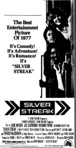 SILVER STREAK- Newspaper ad.
February 14, 1976.