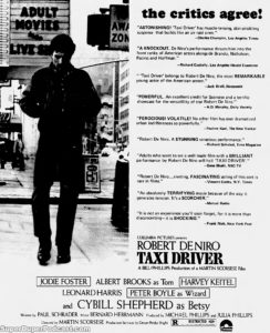 TAXI DRIVER- Newspaper ad. February 29, 1976.