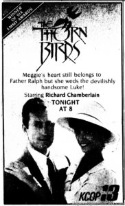 THE THORN BIRDS- Television guide ad.
February 25, 1987.