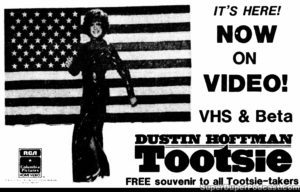 TOOTSIE- Home video ad.
February 19, 1984.