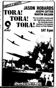 TORA! TORA! TORA!- Television guide ad.
February 25, 1984.