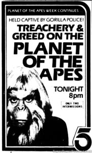 TREACHERY AND GREED ON THE PLANET OF THE APES- February 15, 1984.