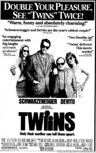TWINS- Newspaper ad. February 11, 1989