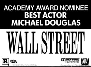 WALL STREET- Newspaper ad. February 29, 1988.