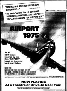AIRPORT 1975- Newspaper ad. March 22, 1975.