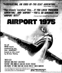 AIRPORT- Newspaper ad. March 28, 1975.