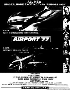 AIRPORT '77- Newspaper ad. March 20, 1977.