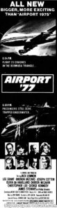 AIRPORT 77- Newspaper ad. March 29, 1977.