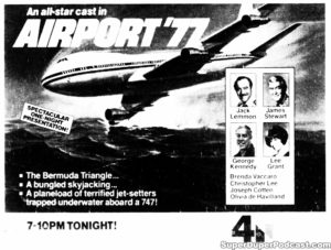 AIRPORT '77- Television guide ad. March 11, 1979.