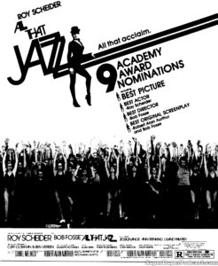 ALL THAT JAZZ- Newspaper ad. March 17, 1980.