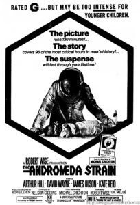 THE ANDROMEDA STRAIN- Newspaper ad. March 28, 1971.