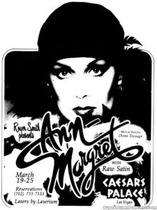 ANNE MARGRET- Newspaper ad. March 19, 1981.