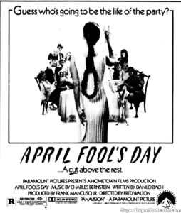 APRIL FOOL'S DAY- Newspaper ad. March 26, 1986.