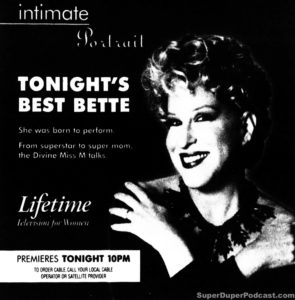 BETTE MIDLER- Lifetime Network television guide ad. March 30, 1997.