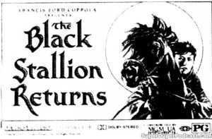 THE BLACK STALLION RETURNS- Newspaper ad. March 31, 1982.