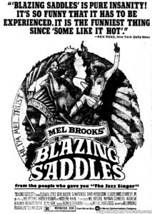 BLAZING SADDLES- Newspaper ad. March 27, 1974.