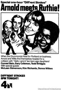 DIFF'RENT STROKES- NBC television guide ad. March 31, 1979.