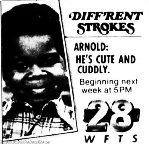 DIFF'RENT STROKES- WFTS television guide ad. March 8, 1988.