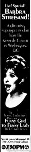 FUNNY LADY- Television guide ad.
March 9, 1975.