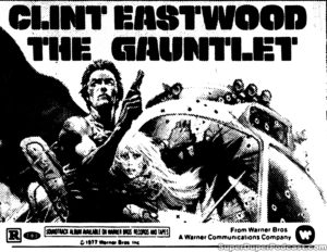 THE GAUNTLET- Newspaper ad. March 6, 1978.