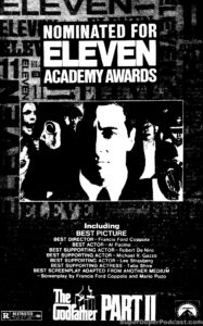 THE GODFATHER PART II- Newspaper ad. March 8, 1975.