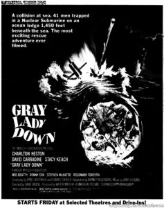 GRAY LADY DOWN- Newspaper ad.
March 10, 1978.