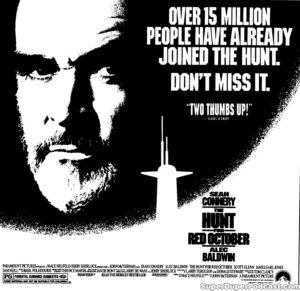 THE HUNT FOR RED OCTOBER- Newspaper ad. March 30, 1990.