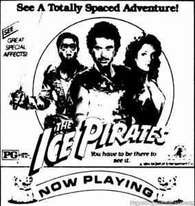 THE ICE PIRATES- Newspaper ad. March 29, 1984.