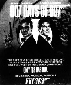 JAMES BOND- Television guide ad. March 4, 1991.