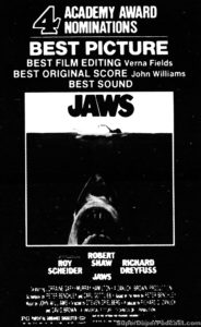 JAWS- Newspaper ad. March 22, 1976.