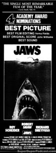 JAWS- Newspaper ad. March 26, 1976.