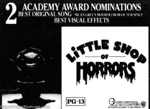 LITTLE SHOP OF HORRORS- Newspaper ad. March 12, 1987.