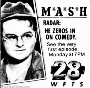 MASH- Television guide ad. March 11, 1988.